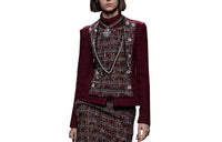 CHANEL Jackets Women's Burgundy