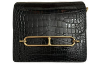 HERMES Roulis Crocodile Leather Pig Nose Bag, Crossbody Bag, Shoulder Bag Mini Women's