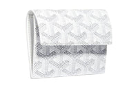 GOYARD MARIGNY Canvas With Leather Coin Purse Women's White
