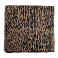 SAINT LAURENT Leopard Knitted Scarf