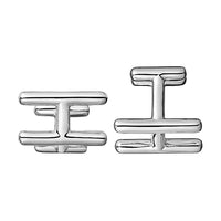 HERMES 925 Sterling Silver Cufflinks Men's Silver