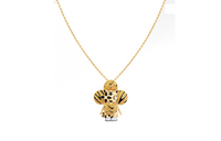 LOUIS VUITTON Vivienne Tiger Pendant Yellow Gold White Gold Lacquer Diamonds & Colored Gemstones
