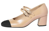 CHANEL Chunky Heel Mary Jane Shoes 6cm Women's Pink
