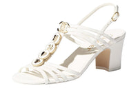 CHANEL Strap Sandals Women's White