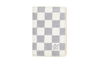 LOUIS VUITTON Coated Canvas Passport Holder Unisex White