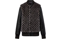 LOUIS VUITTON Monogram Mink Varsity Jacket