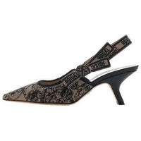 DIOR J'Adior Slim Heel High Heels Women's Beige Black