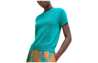 HERMES SS24 Cashmere Sweater Women's Sapphire Green