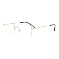 SAINT LAURENT Square Eyeglass Frames Men's Gold