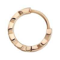 CHANEL Diamond Earrings Unisex Rose Gold