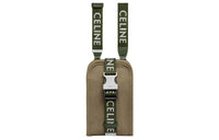 CELINE Polyamide Cell Phone Pouch Unisex Khaki Green
