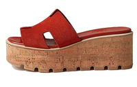 HERMES Eze 30 Sandal Orange Brulee