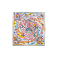 HERMES Silk Scarves Women's Rose