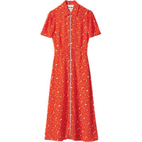 MIU MIU Short-Sleeved Dresses Women's Orange