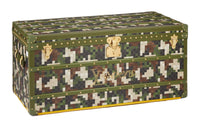 LOUIS VUITTON Leather Storage Boxes Men's Green & Multicolor