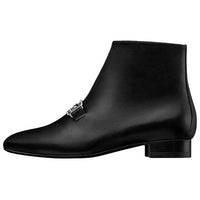 HERMES Verlaine Ankle Boots Women's Black