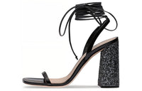 MIU MIU Strap Sandals Women's Black