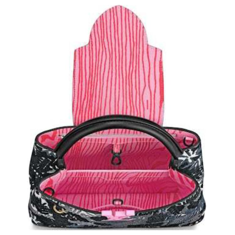 LOUIS VUITTON ArtyCapucines Jonas Wood Pm Black/White