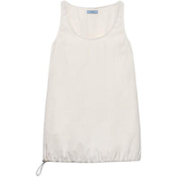 PRADA SS25 Spring Summer Women's Apparel Collection Sleeveless Dress Women's White