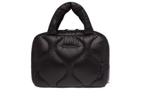MIU MIU Nylon Fabric Handbag Women's Black