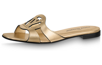 LOUIS VUITTON Isola Slip Resistant Slide Slippers Women's Gold