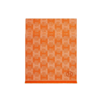 HERMES Cashmere Knit Scarves Men's Multicolor
