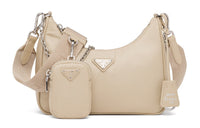 PRADA Re Edition Nylon Shoulder Bag, Handbag, Shoulder Bag, Crossbody Bag Regular Women's Desert Beige