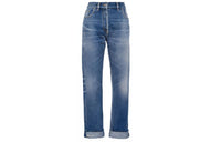 PRADA SS21 Denim Trousers Women's Blue
