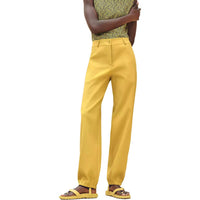 HERMES SS24 Casual Pants Women's Regal Yellow