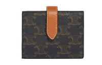 CELINE Triomphe Canvas Wallet Women's Tawny