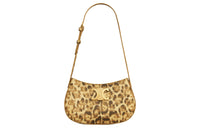 CELINE Triomphe Canvas Handbag, Shoulder Bag Women's Leopard Print