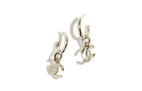 CHANEL Metal Earrings Women's Gold