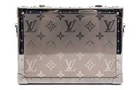 LOUIS VUITTON Clutch Box Monogram Titanium Silver