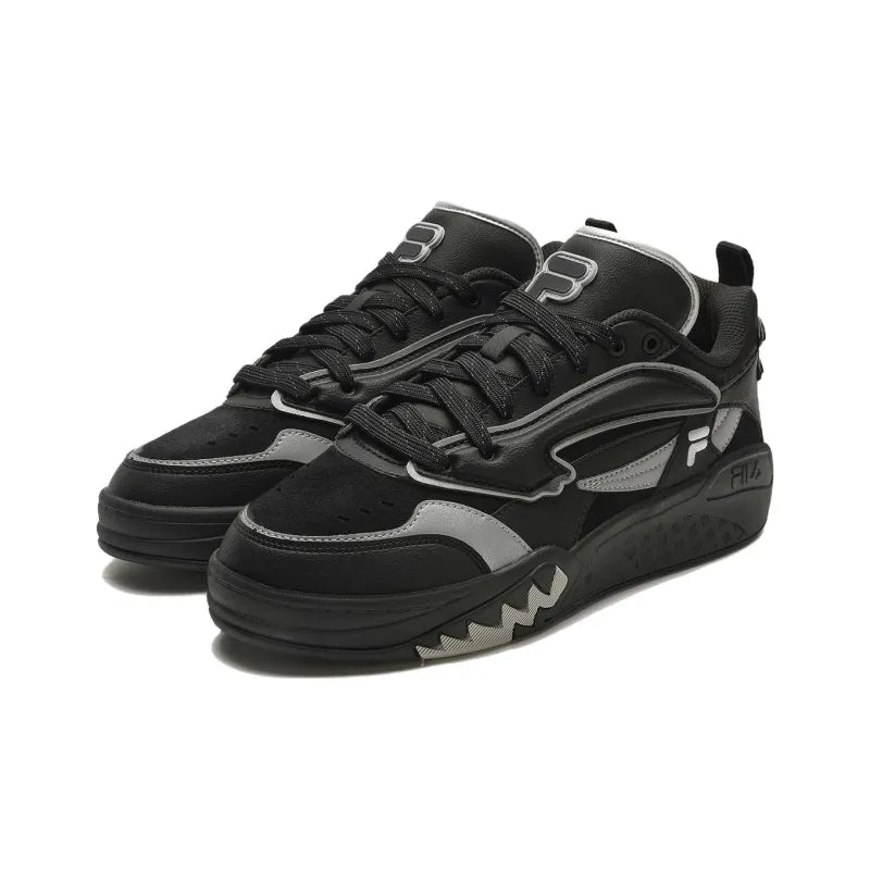 (WMNS) FILA FUSION Desperado Low Top Shoes 'Black Grey' T12W343205FBB