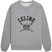 CELINE Loose Blason Sweatshirt In Cotton Fleece
