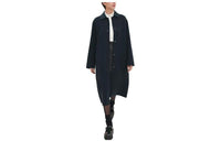 HERMES SS23 Velvet-feel Coat Women's Blue