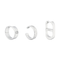 DIOR Brass Earrings Men's Silver