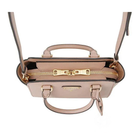 PRADA Saffiano Calfskin One Shoulder Handbags Small Size Women's Beige
