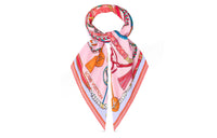 LOUIS VUITTON Silk Scarves Women's Pink