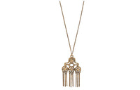 SAINT LAURENT Oversized Talisman Pendant Necklace