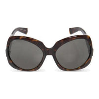 SAINT LAURENT Acetate Irregular Shape Sunglasses Women's Tortoiseshell