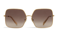 CELINE Square Sunglasses Women's Gold