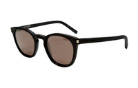 SAINT LAURENT Irregular Shape Sunglasses Men's Black