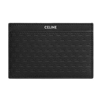 CELINE Calfskin Card Holder Mini Men's Black
