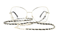 CHANEL Metal Butterfly Eyeglass Frames Unisex