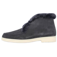 Loro Piana Ankle Boots Men's Dark Gray