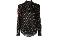 SAINT LAURENT Floral print Long sleeve Blouse