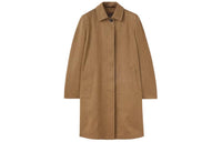 Loro Piana Alder Coat Trench Coat Women's Tree Bark Beige