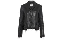 MIU MIU Leather Jackets Women's Black