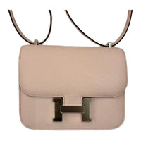 HERMES Constance Mysore Goat Skin Shoulder Bag, Crossbody Bag Mini Women's Soft Affection Pink